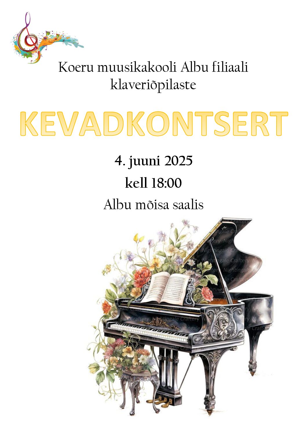 KEVADKONTSERT Albu filiaali klaveriõpilastelt