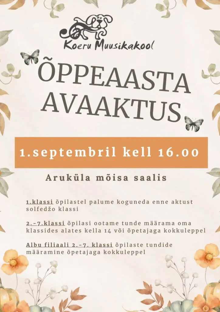 2026/2027 õppeaasta avaaktus