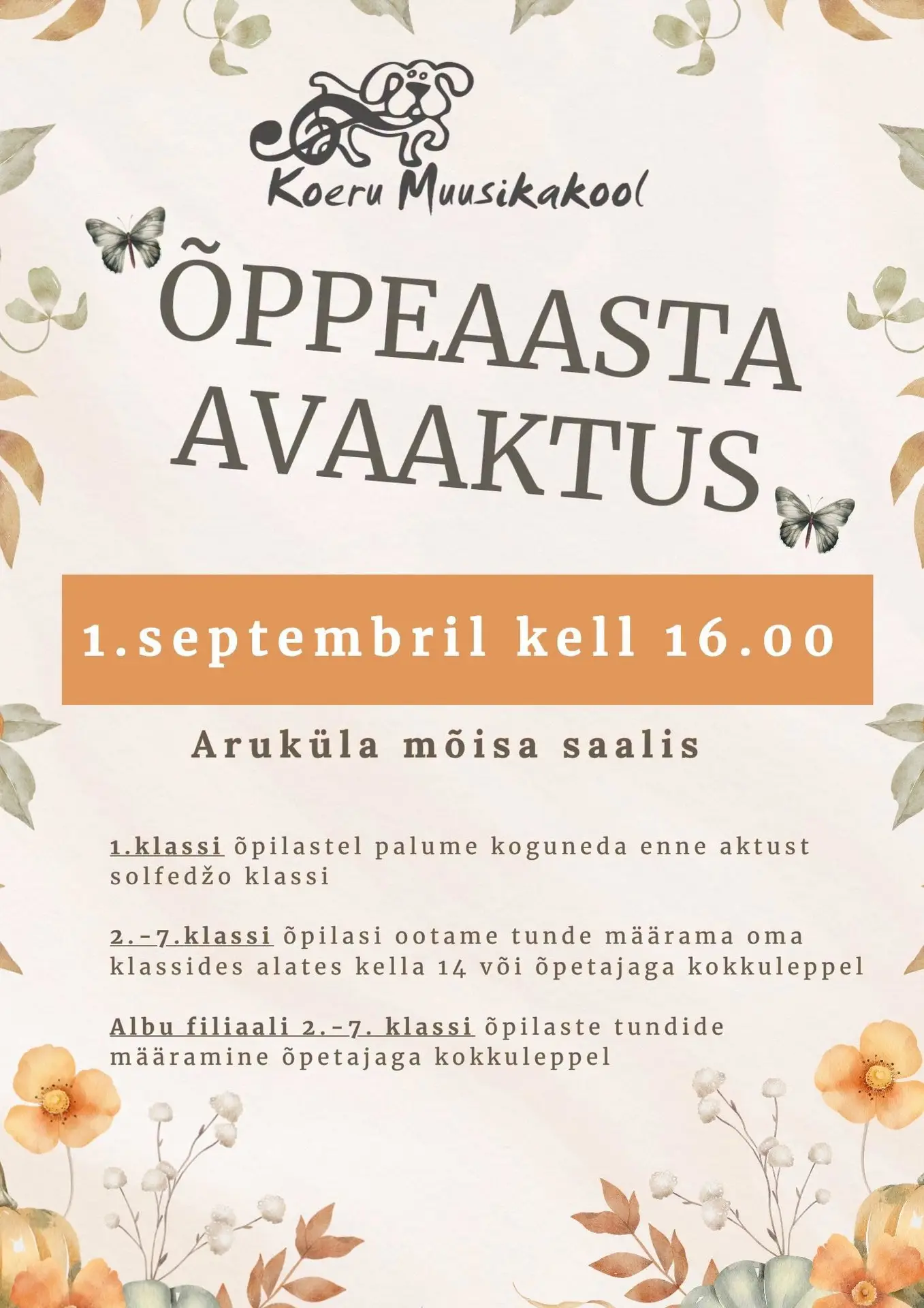 2026/2027 õppeaasta avaaktus